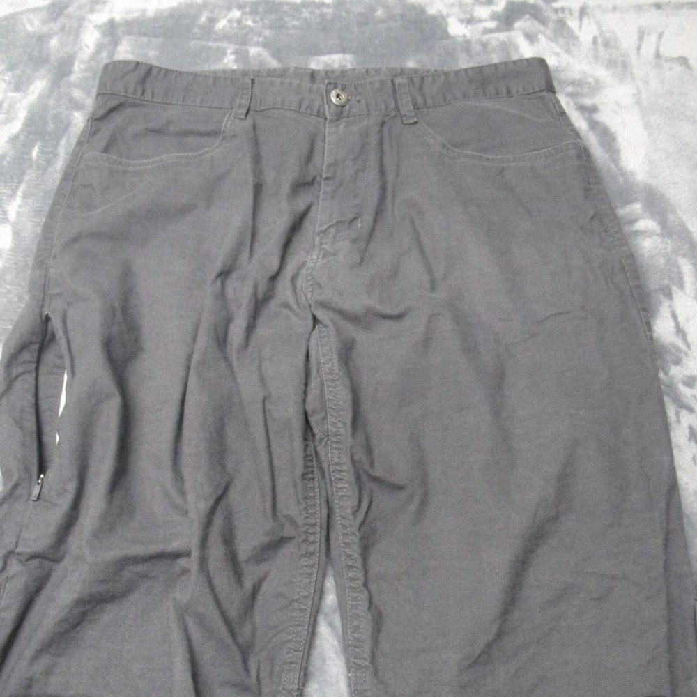 The North Face Pants Men 34x29 Short Gray Baggy Wide Leg Boot iking Gorpcore - Picture 3 of 15